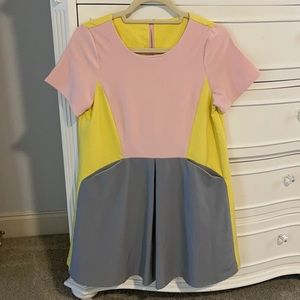 Colorblock Dress with Pockets!